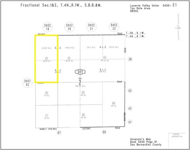 0 Holmes Road, Lucerne Valley, CA 92356