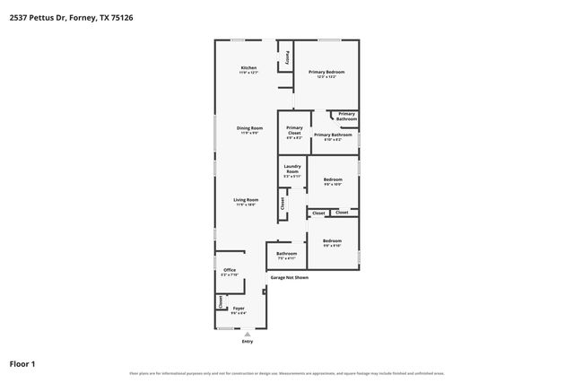 2537 Pettus Drive, Forney, TX 75126