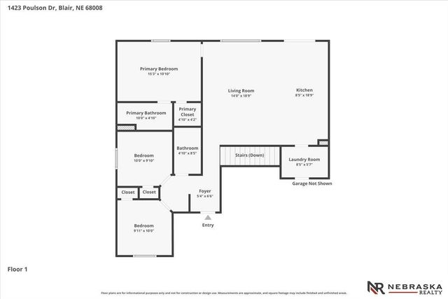 1423 Poulson Drive, Blair, NE 68008