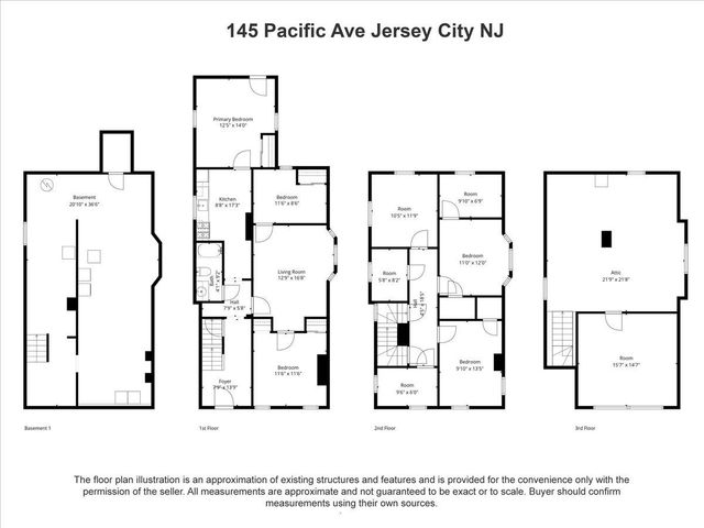 145 PACIFIC AVE, Jc, Bergen-lafayett, NJ 07304