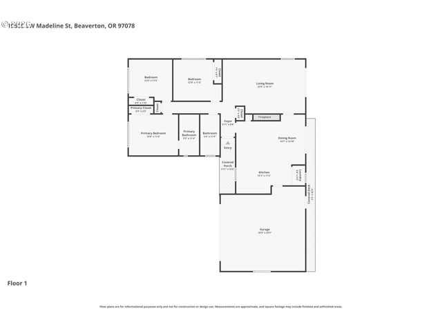 19605 Sw MADELINE St, Beaverton, OR 97078