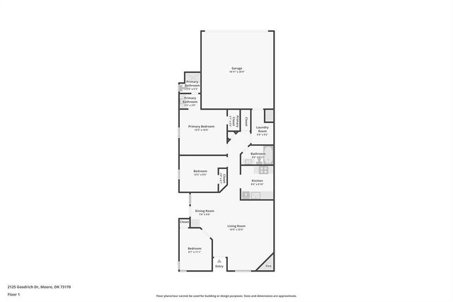 2125 Goodrich Drive, Moore, OK 73170