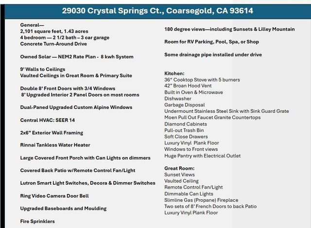 29030 Crystal Spings Ct, Coarsegold, CA 93614