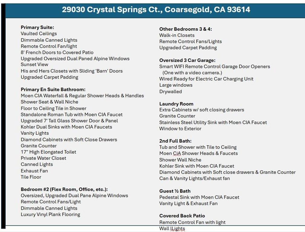 Image 52 of property listing at 29030 Crystal Spings Ct, Coarsegold, CA 93614