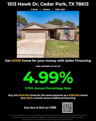 1513 Hawk DR, Cedar Park, TX 78613