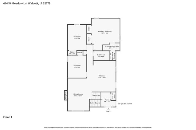 414 W Meadow Lane, Walcott, IA 52773