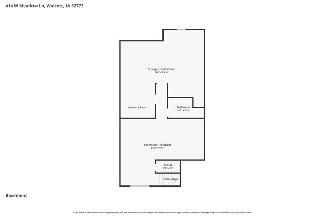 414 W Meadow Lane, Walcott, IA 52773