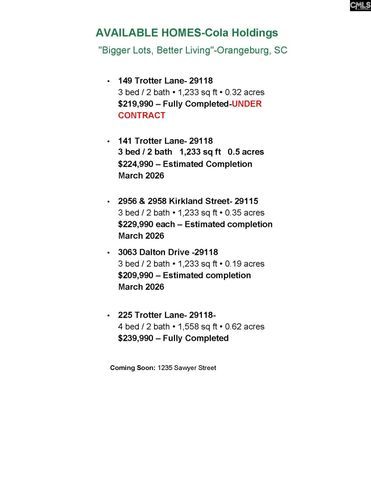 2956 Kirkland Street, Orangeburg, SC 29115