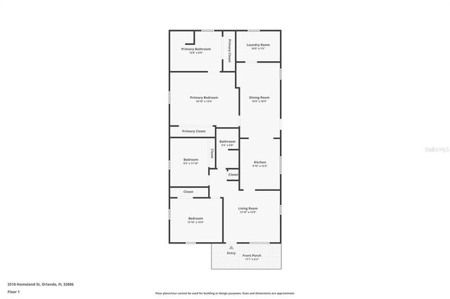 2510 HOMELAND STREET, Orlando, FL 32806