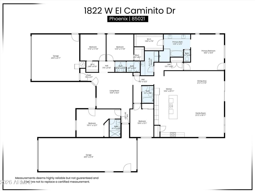 Image 11 of property listing at 1822 W EL CAMINITO Drive, Phoenix, AZ 85021