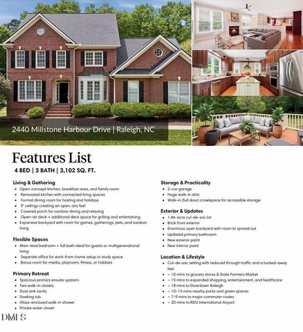 2440 Millstone Harbour Drive, Raleigh, NC 27603