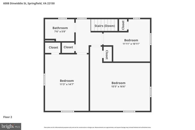 6008 DINWIDDIE ST, Springfield, VA 22150