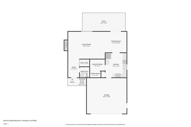 1916 N Sandal Wood Drive, Yorktown, IN 47396