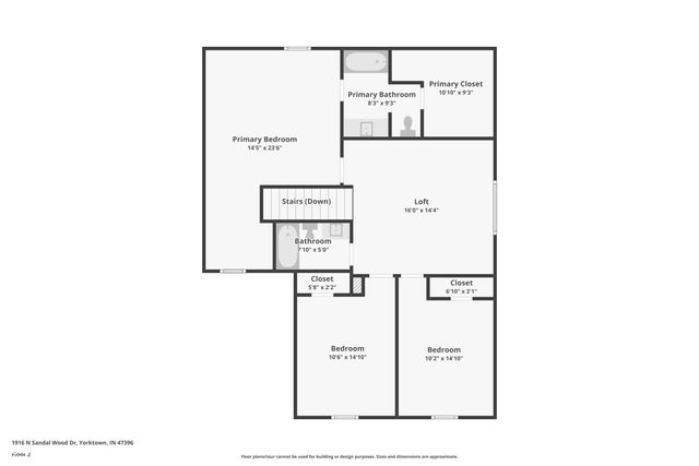 1916 N Sandal Wood Drive, Yorktown, IN 47396