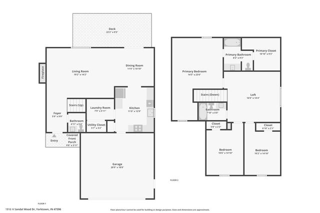 1916 N Sandal Wood Drive, Yorktown, IN 47396