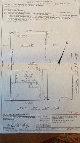 707 JANE AVENUE, New Smyrna Beach, FL 32168