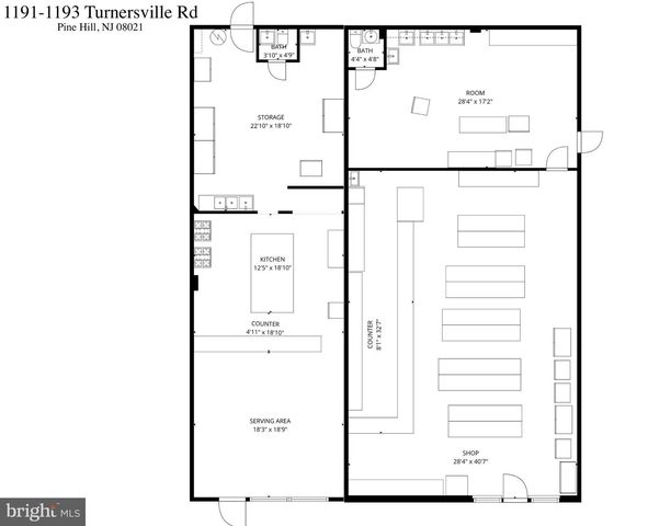 1191-1193 TURNERSVILLE ROAD, Pine Hill, NJ 08021
