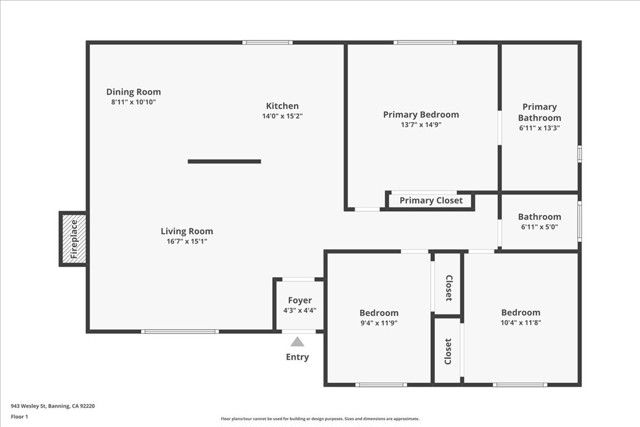 943 Wesley, Banning, CA 92220