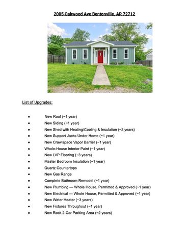 2005 Oakwood Avenue, Bentonville, AR 72712