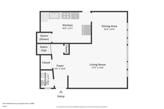 8713 S Washtenaw Avenue, Evergreen Park, IL 60805