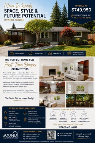 11229 29th Avenue SW, Seattle, WA 98146