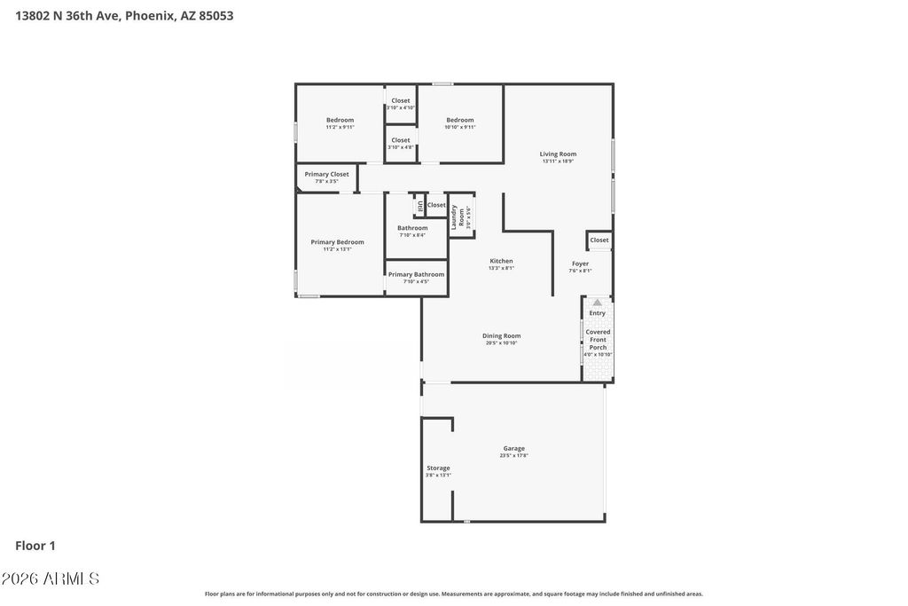Image 10 of property listing at 13802 N 36TH Avenue, Phoenix, AZ 85053