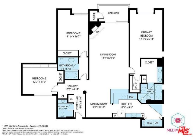 11755 Montana Avenue 201, Los Angeles, CA 90049