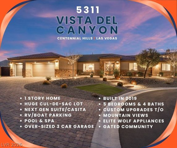 5311 VISTA DEL CANYON Circle, Las Vegas, NV 89149