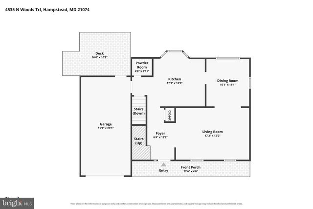 4535 N WOODS TRL, Hampstead, MD 21074