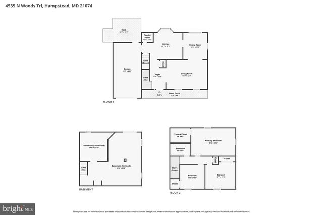 4535 N WOODS TRL, Hampstead, MD 21074
