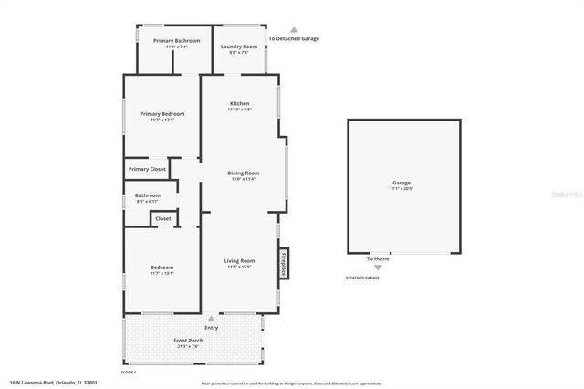 16 N LAWSONA BOULEVARD, Orlando, FL 32801