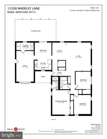 12208 MADELEY LN, Bowie, MD 20715