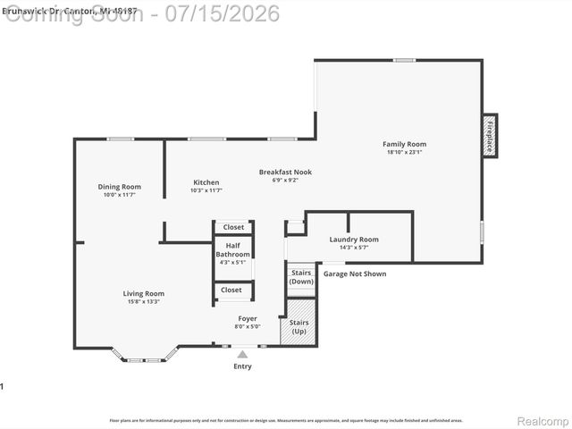 45414 Brunswick Drive, Canton Charter Township, MI 48187
