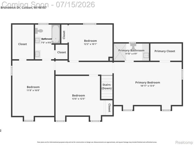 45414 Brunswick Drive, Canton Charter Township, MI 48187