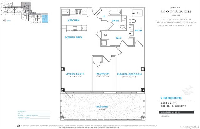 701 Ridge Hill Boulevard 1J, Yonkers, NY 10710
