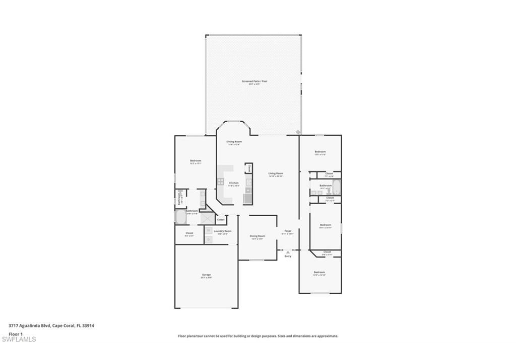 Image 4 of property listing at 3717 Agualinda BLVD, Cape Coral, FL 33914