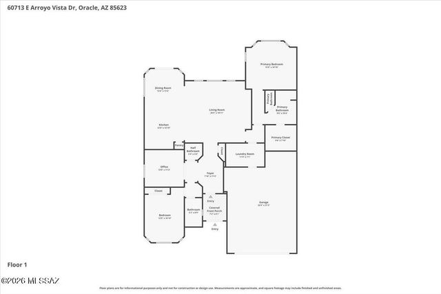 60713 E Arroyo Vista Drive, Oracle, AZ 85623