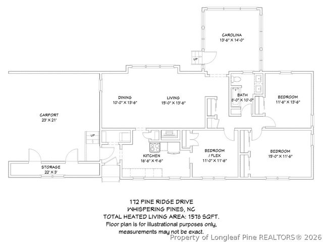 172 Pine Ridge Drive, Whispering Pines, NC 28327
