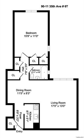 90-11 35th Avenue 6T, Jackson Heights, NY 11372