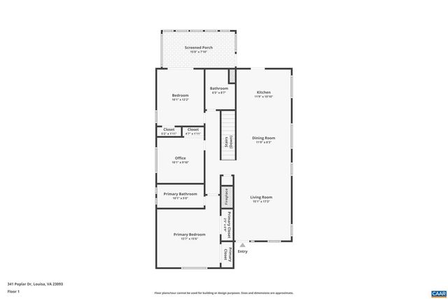341 POPLAR DR, Louisa, VA 23093