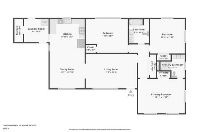 1845 Fort Valley Drive SW, Atlanta, GA 30311