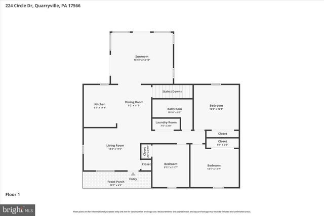 224 CIRCLE DR, Quarryville, PA 17566