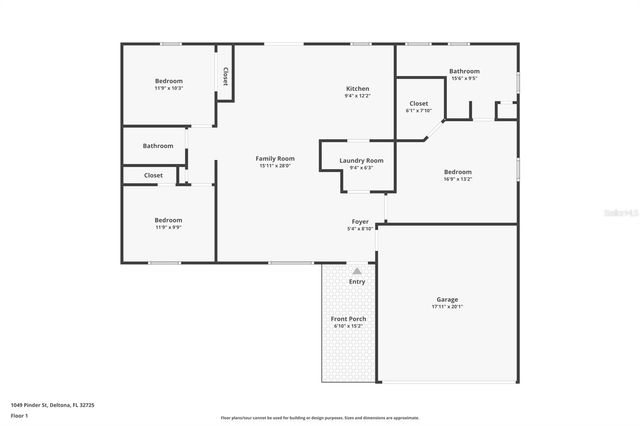 1049 PINDER STREET, Deltona, FL 32725