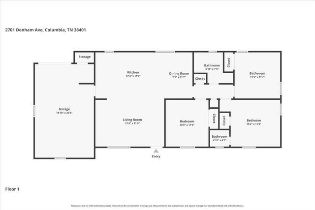 2701 Denham Ave, Columbia, TN 38401