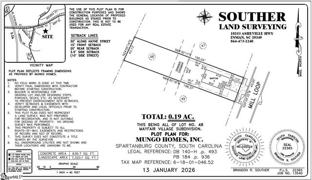 2329 Mill Loop Lot 48, Spartanburg, SC 29301
