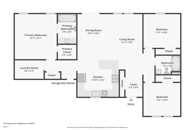 417 W Jackson Street, Knightstown, IN 46148