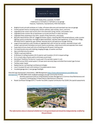 2724 Shelby Drive, Lewisville, TX 75067