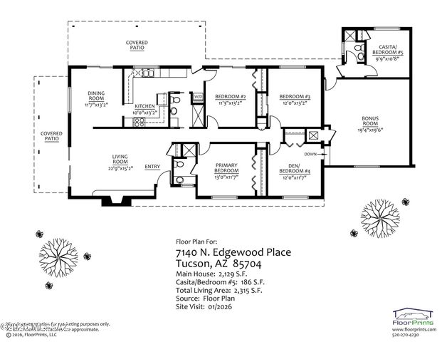 7140 N Edgewood Place, Tucson, AZ 85704