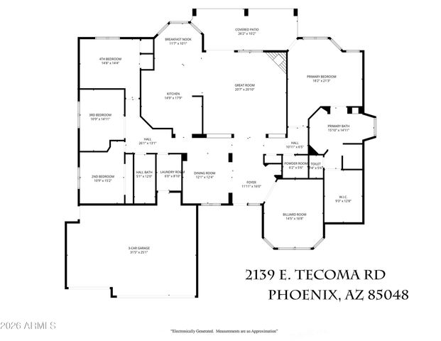2139 E TECOMA Road, Phoenix, AZ 85048