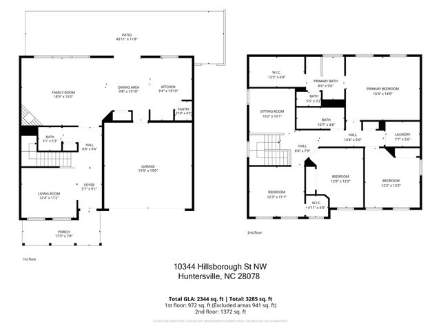 10344 Hillsborough Street NW, Huntersville, NC 28078